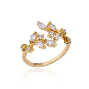 Anillo de Loto Ajustable de Plata