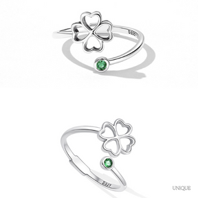 Anillo de la Suerte Trébol en Plata 925