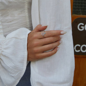 Anillo de la Suerte Trébol en Plata 925